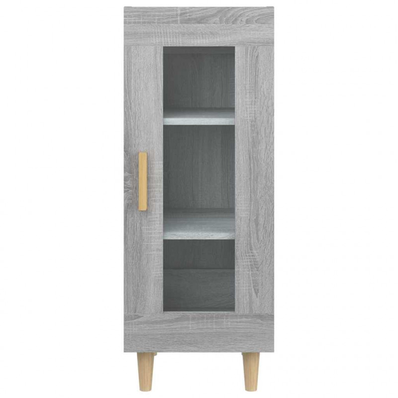 Szafka, szary dąb sonoma, 34,5x34x90 cm materiał drewnopochodny