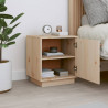 Szafka nocna, 40x34x45 cm, lite drewno sosnowe