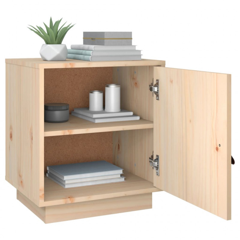 Szafka nocna, 40x34x45 cm, lite drewno sosnowe