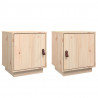 Szafki nocne, 2 szt., 40x34x45 cm, lite drewno sosnowe