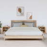Szafki nocne, 2 szt., 40x34x45 cm, lite drewno sosnowe