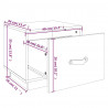 Szafka nocna, 40x34x35 cm, lite drewno sosnowe