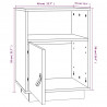 Szafki nocne, 2 szt., 40x34x55 cm, lite drewno sosnowe