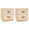   Szafki nocne, 2 szt., 40x34x45 cm, lite drewno sosnowe