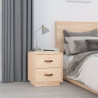   Szafki nocne, 2 szt., 40x34x45 cm, lite drewno sosnowe