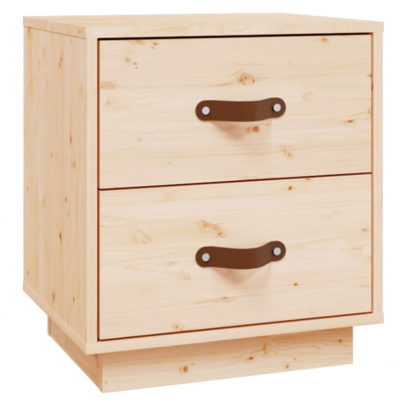   Szafki nocne, 2 szt., 40x34x45 cm, lite drewno sosnowe