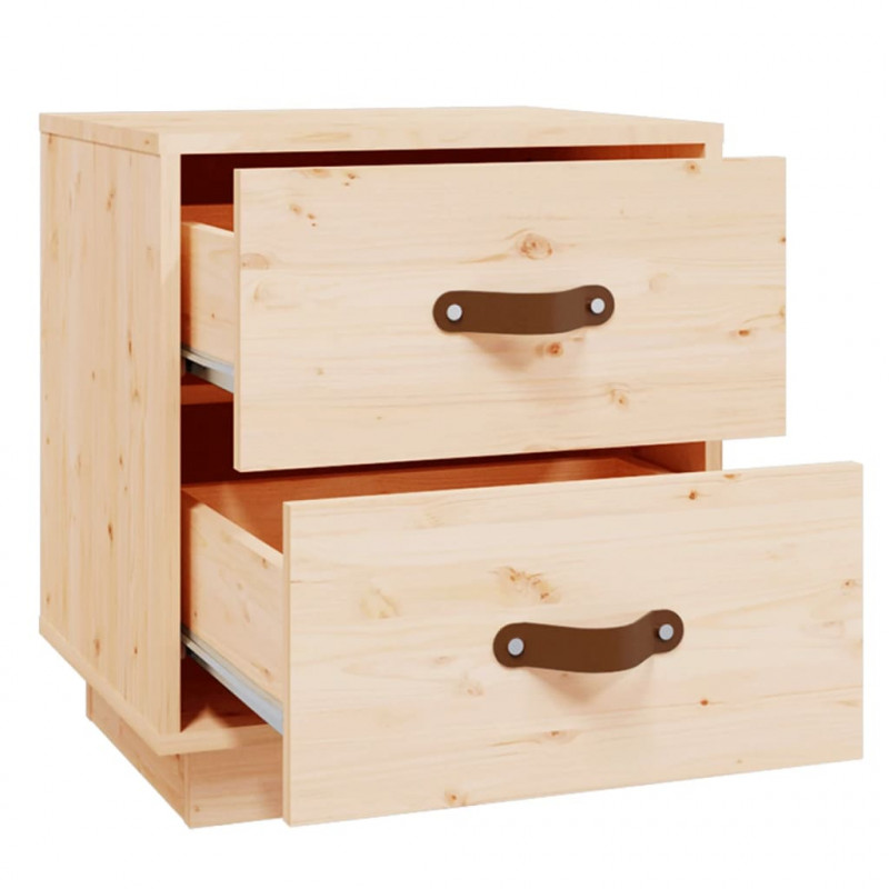   Szafki nocne, 2 szt., 40x34x45 cm, lite drewno sosnowe