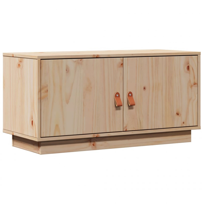 Szafka pod TV, 80x34x40 cm, lite drewno sosnowe