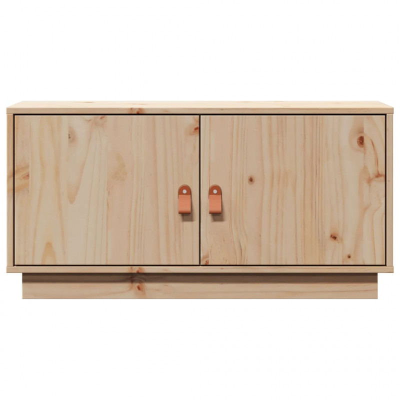 Szafka pod TV, 80x34x40 cm, lite drewno sosnowe