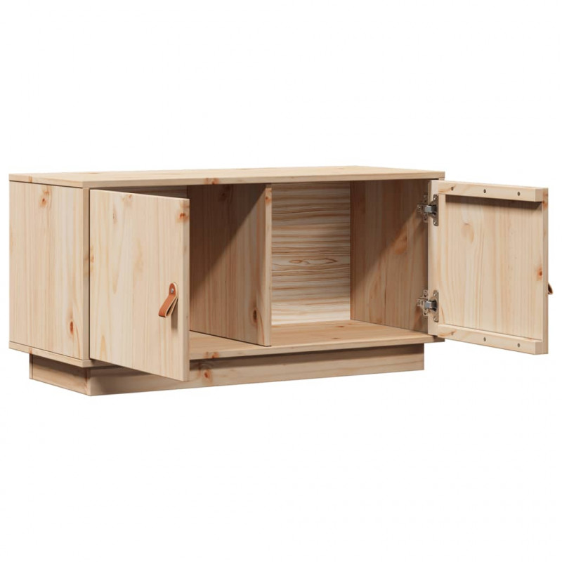 Szafka pod TV, 80x34x40 cm, lite drewno sosnowe