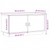 Szafka pod TV, 80x34x40 cm, lite drewno sosnowe