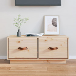 Szafka pod telewizor, 80x34x35 cm, lite drewno sosnowe