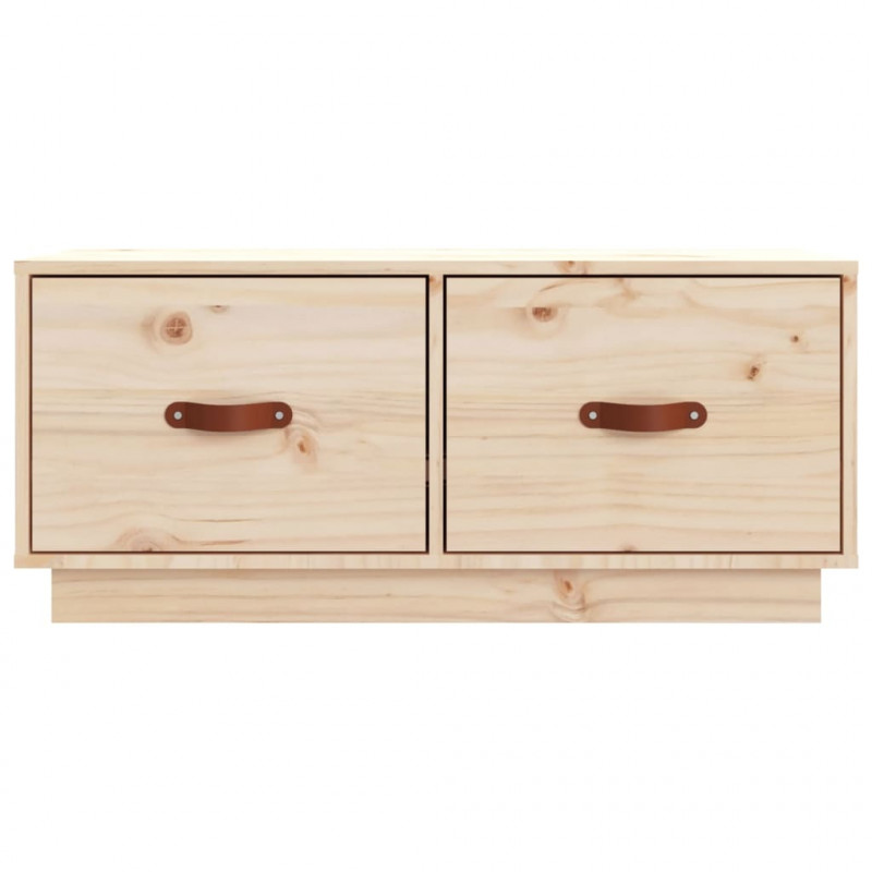 Szafka pod telewizor, 80x34x35 cm, lite drewno sosnowe