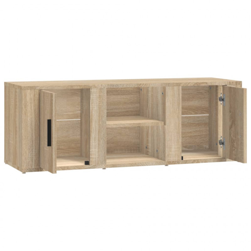 Szafka pod TV, dąb sonoma, 100x31,5x35 cm