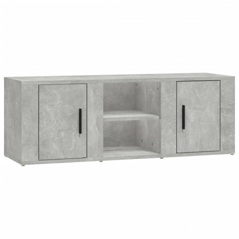 Szafka pod TV, szarość betonu, 100x31,5x35 cm