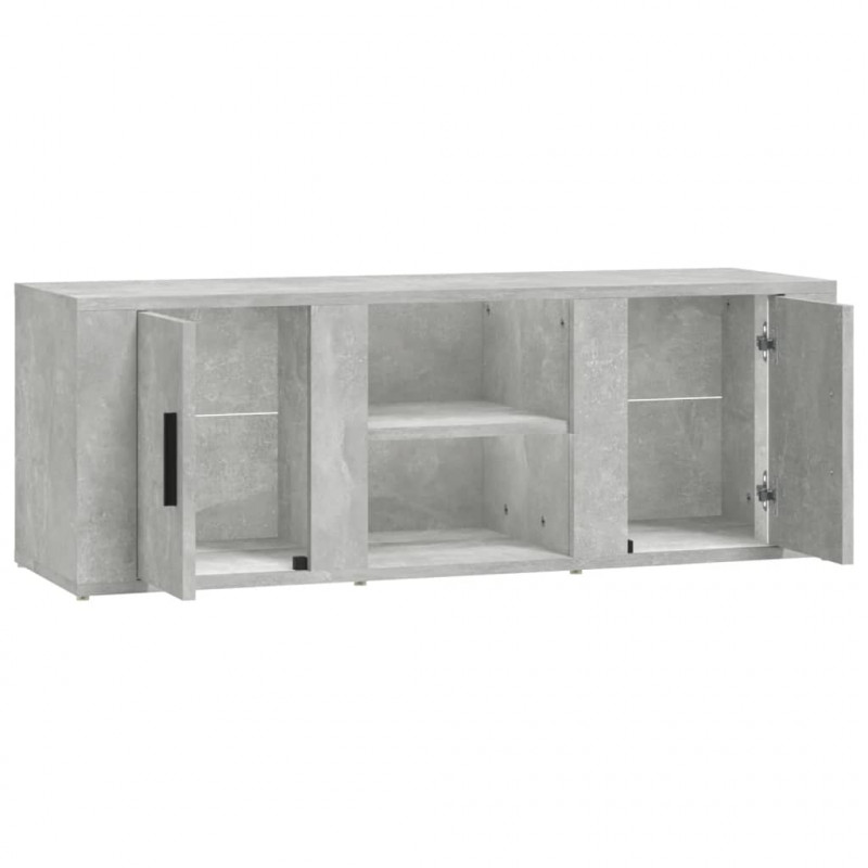 Szafka pod TV, szarość betonu, 100x31,5x35 cm
