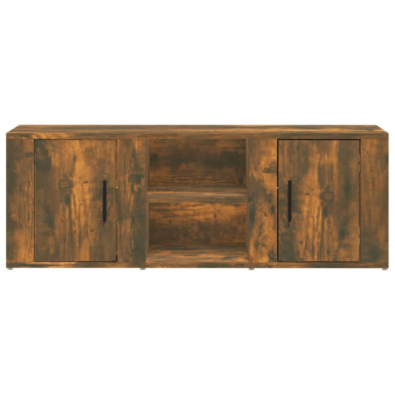 Szafka pod telewizor, przydymiony dąb, 100x31,5x35 cm