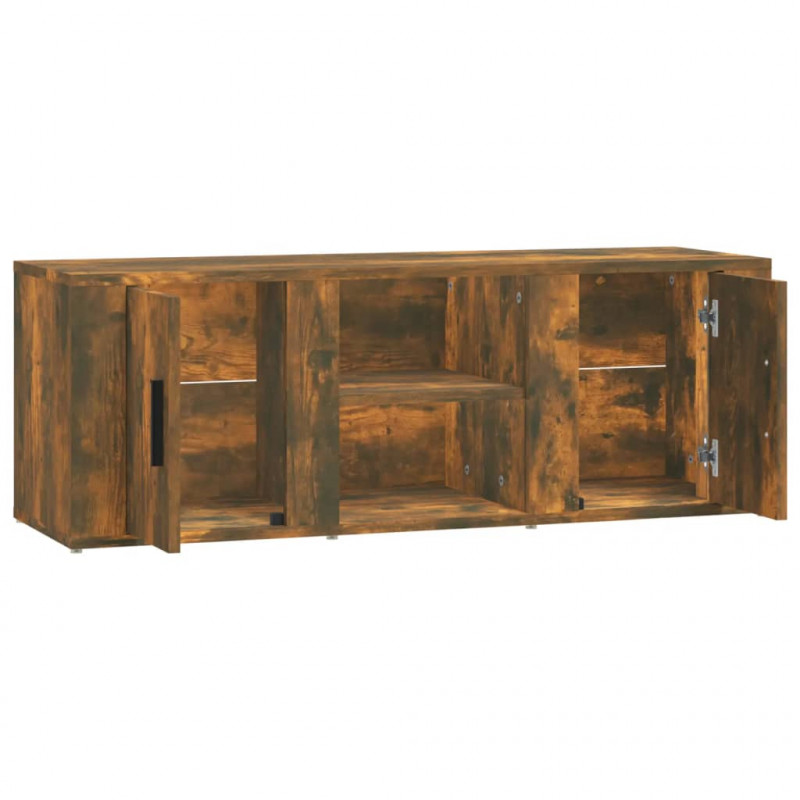 Szafka pod telewizor, przydymiony dąb, 100x31,5x35 cm