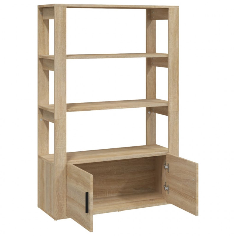Szafka, dąb sonoma, 80x30x119,5 cm, materiał drewnopochodny