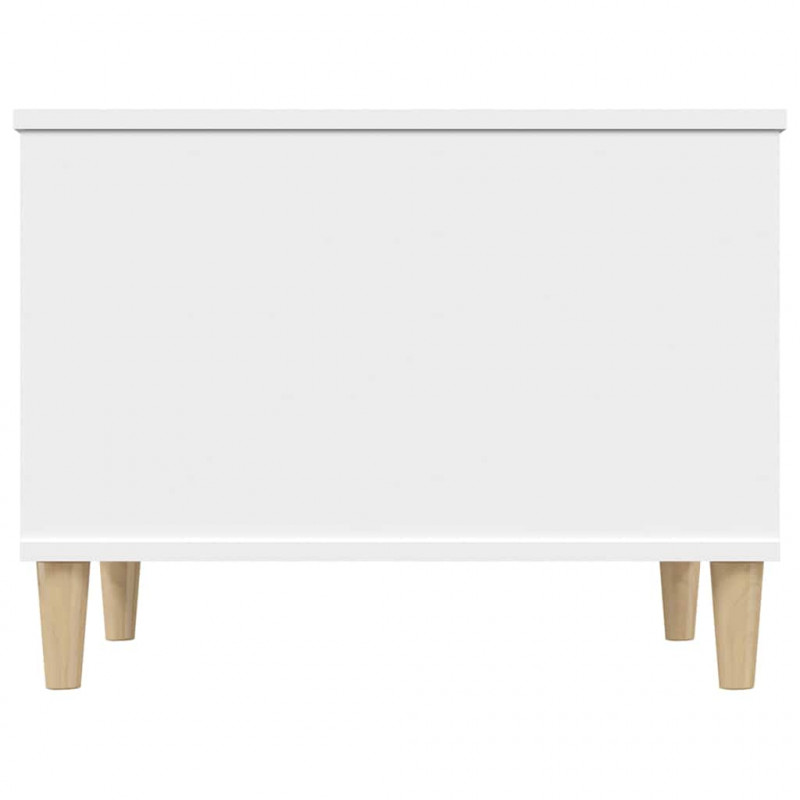 Stolik kawowy, biały 60x44,5x45 cm, materiał drewnopochodny