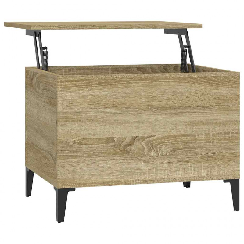 Stolik kawowy, dąb sonoma 60x44,5x45 cm materiał drewnopochodny