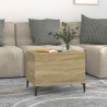 Stolik kawowy, dąb sonoma 60x44,5x45 cm materiał drewnopochodny