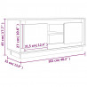 Szafka pod TV, biała, 102x35x45 cm, materiał drewnopochodny