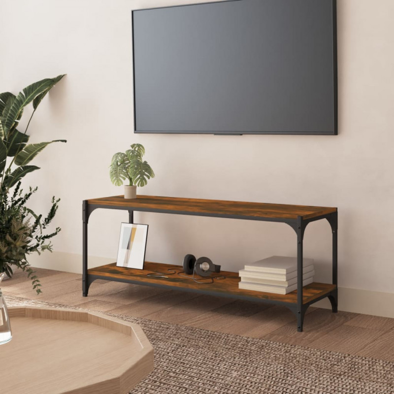 Szafka pod telewizor, przydymiony dąb, 100x33x41 cm