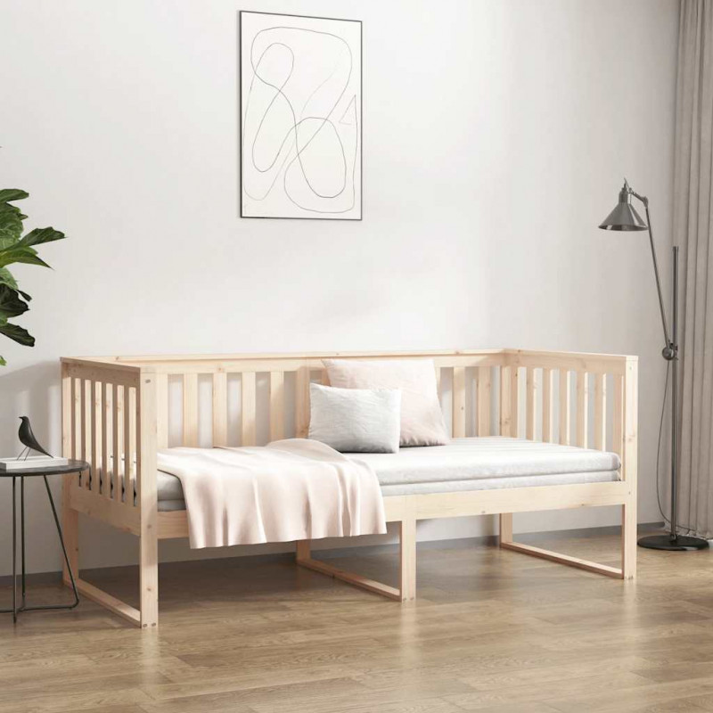 Łóżko dzienne bez materaca 100x200 cm lite drewno sosnowe