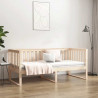 Łóżko dzienne bez materaca 100x200 cm lite drewno sosnowe
