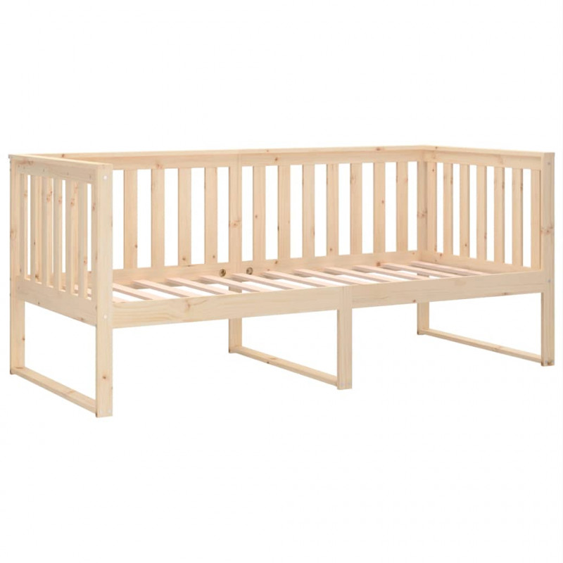 Łóżko dzienne bez materaca 100x200 cm lite drewno sosnowe