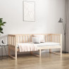 Łóżko dzienne bez materaca 75x190 cm lite drewno sosnowe