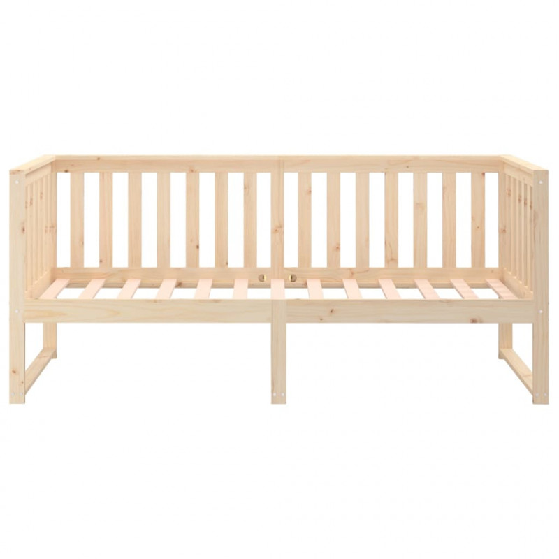 Łóżko dzienne bez materaca 75x190 cm lite drewno sosnowe