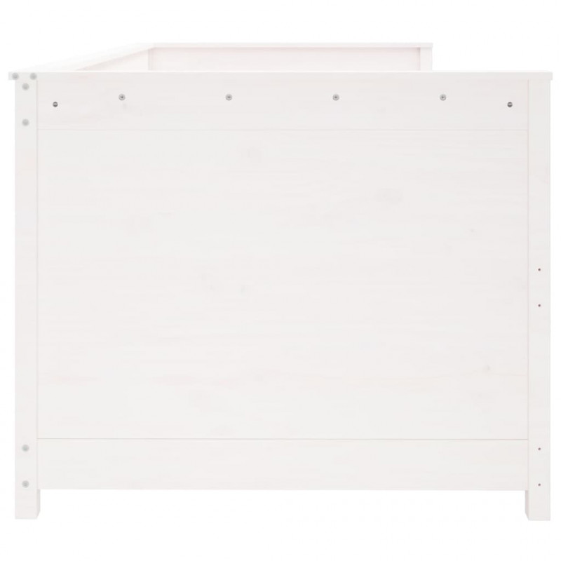 Łóżko dzienne bez materaca, białe, 80x200 cm, drewno sosnowe
