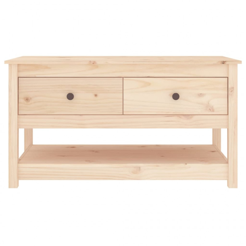 Stolik kawowy, 102x49x55 cm, lite drewno sosnowe