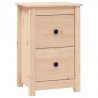 Szafka nocna, 40x35x61,5 cm, lite drewno sosnowe