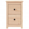 Szafka nocna, 40x35x61,5 cm, lite drewno sosnowe