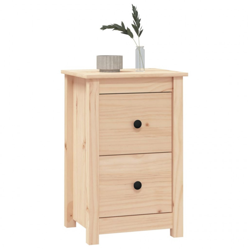Szafka nocna, 40x35x61,5 cm, lite drewno sosnowe