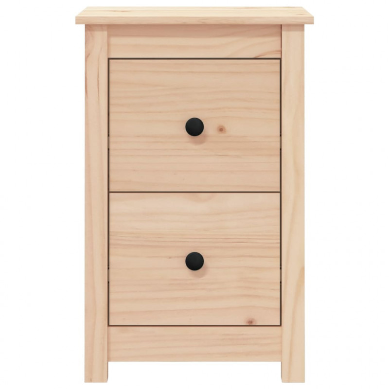 Szafki nocne, 2 szt., 40x35x61,5 cm, lite drewno sosnowe