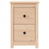 Szafki nocne, 2 szt., 40x35x61,5 cm, lite drewno sosnowe