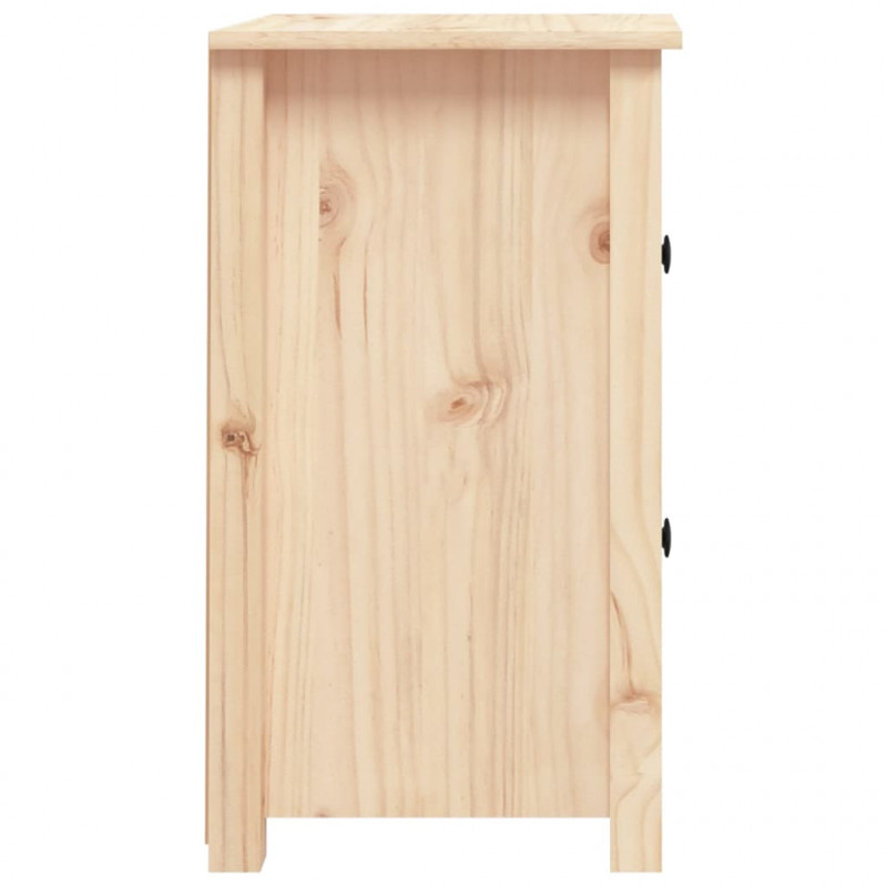 Szafki nocne, 2 szt., 40x35x61,5 cm, lite drewno sosnowe