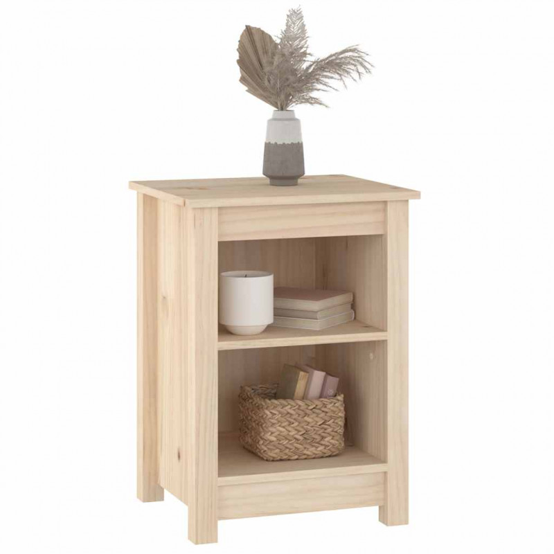Szafki nocne, 2 szt., 40x35x55 cm, lite drewno sosnowe