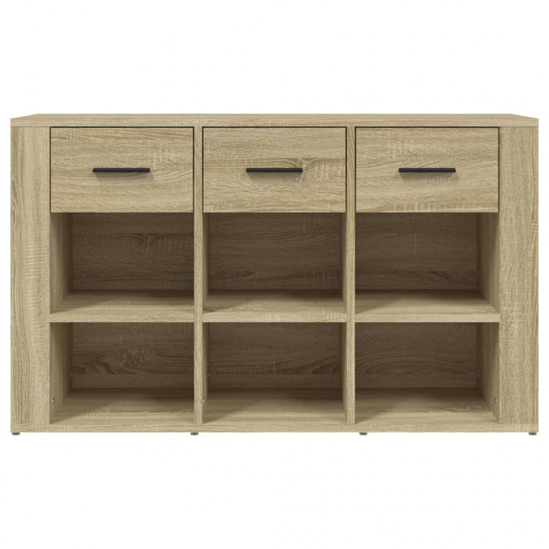 Komoda, dąb sonoma, 100x30x59,5 cm, materiał drewnopochodny