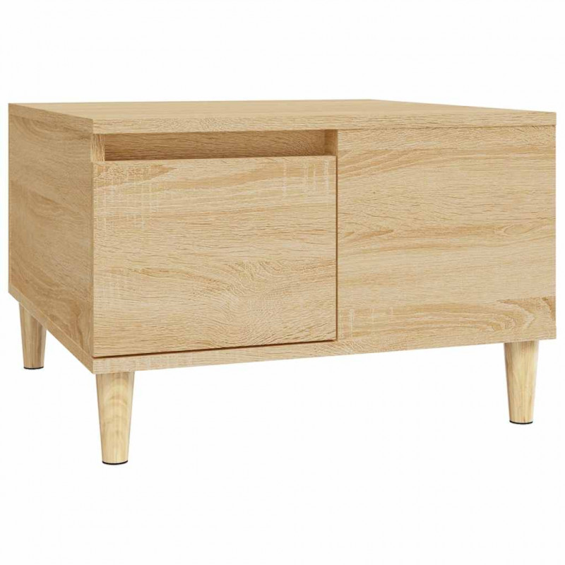 Stolik kawowy, dąb sonoma 55x55x36,5 cm materiał drewnopochodny
