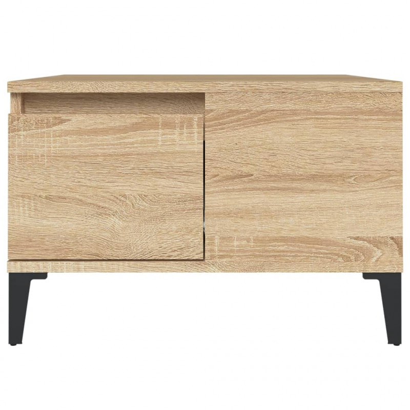 Stolik kawowy, dąb sonoma 55x55x36,5 cm materiał drewnopochodny
