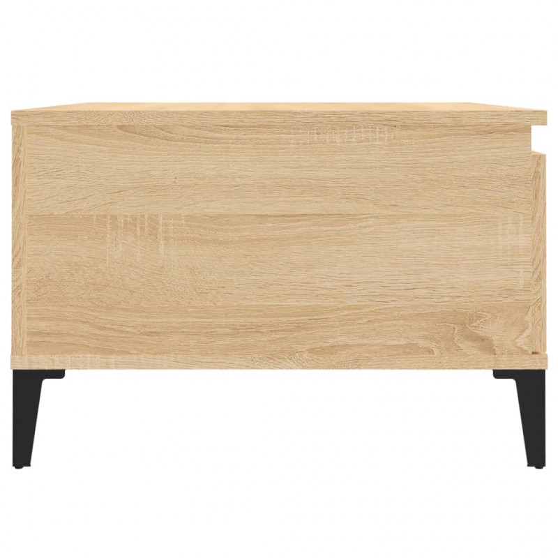 Stolik kawowy, dąb sonoma 55x55x36,5 cm materiał drewnopochodny
