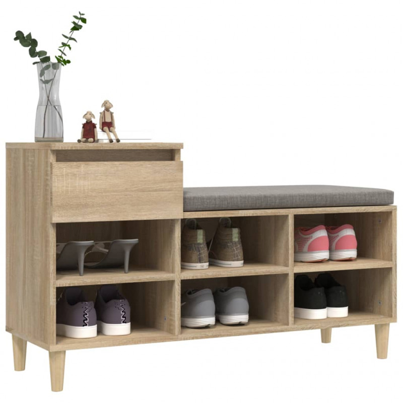 Szafka na buty, dąb sonoma, 102x36x60 cm