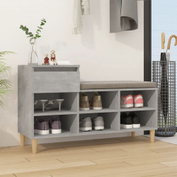Szafka na buty, szarość betonu, 102x36x60 cm