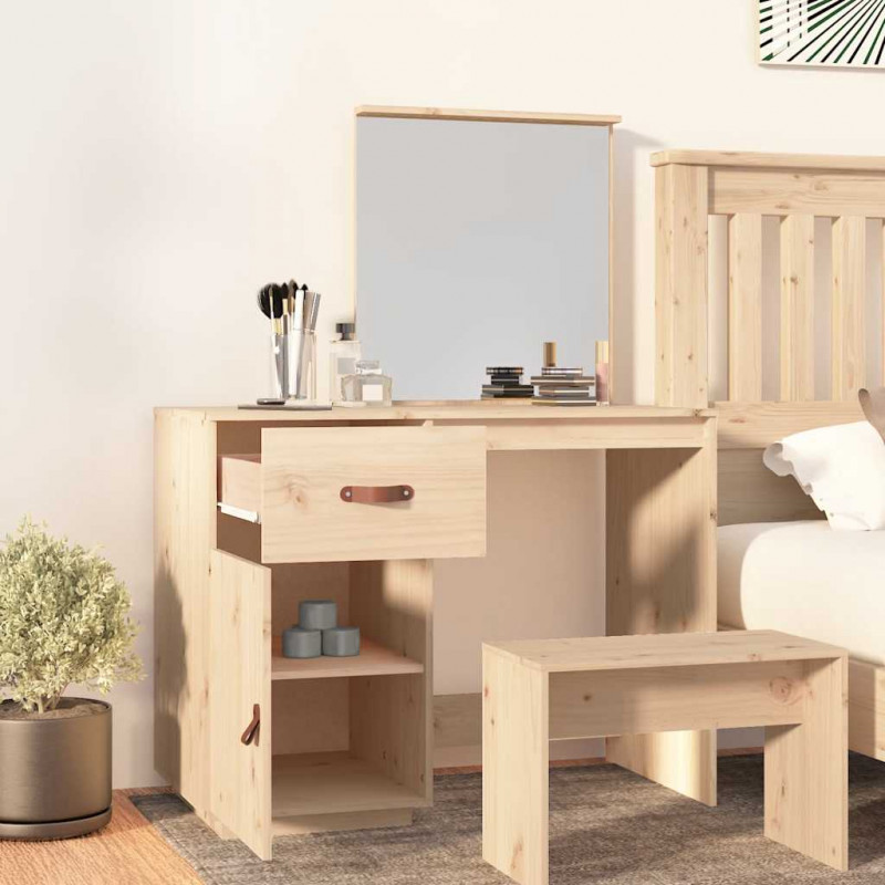 Toaletka, 95x50x134 cm, lite drewno sosnowe