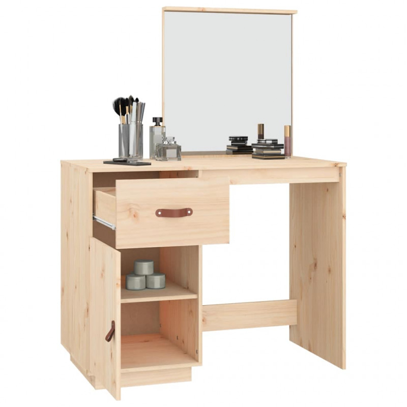 Toaletka, 95x50x134 cm, lite drewno sosnowe